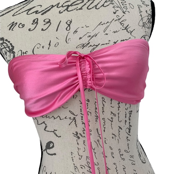 St Cloud Label Lillet Silk Halter Top Sachet Pink Size S - Picture 4 of 10